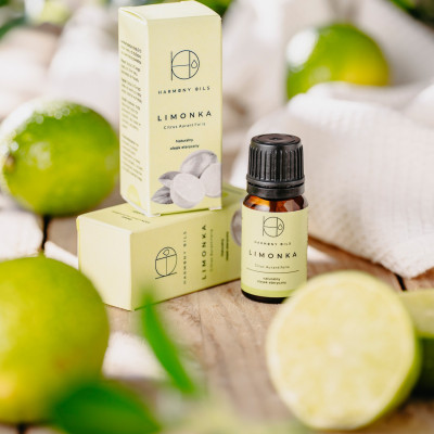 Naturalny olejek eteryczny limonkowy Harmony Oils 10ml